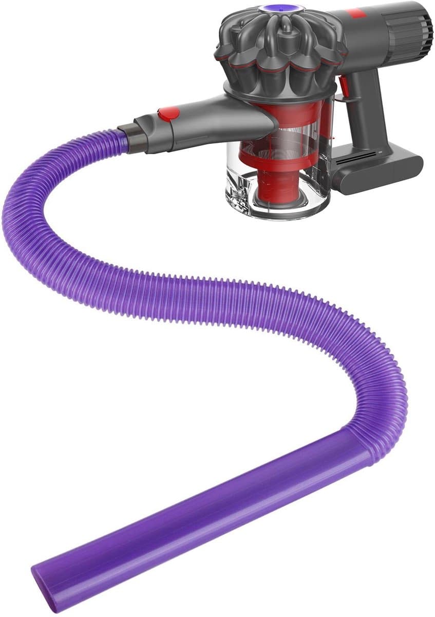 1stuk - Stofzuigeraccessoire - Compatibel met Dyson V6 tot V15-modellen - Wasdrogerreinigingsset - Flexibele slang met adapter - Reinigingsgereedschap - Paars — afbeelding 1