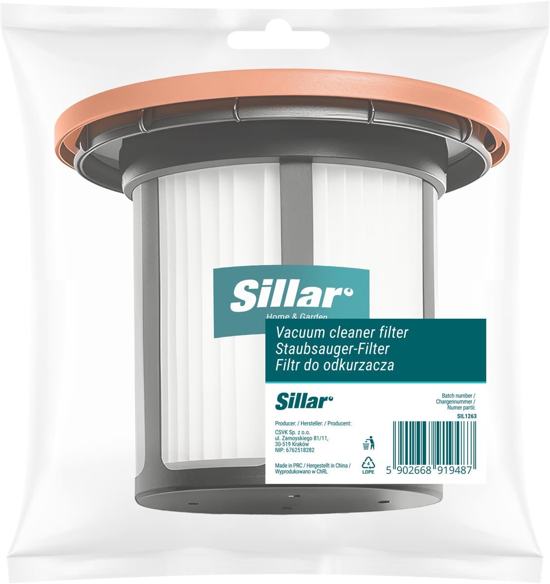 Sillar stofzuigerfilter - HEPA filter- anti-allergeen - vervanging - geschikt voor Bosch Unlimited, Unlimited serie 6 - gelijk aan model BBS611W2TW BCS61113 BCS612W BCS61BAT2 BKS611MTB — afbeelding 1