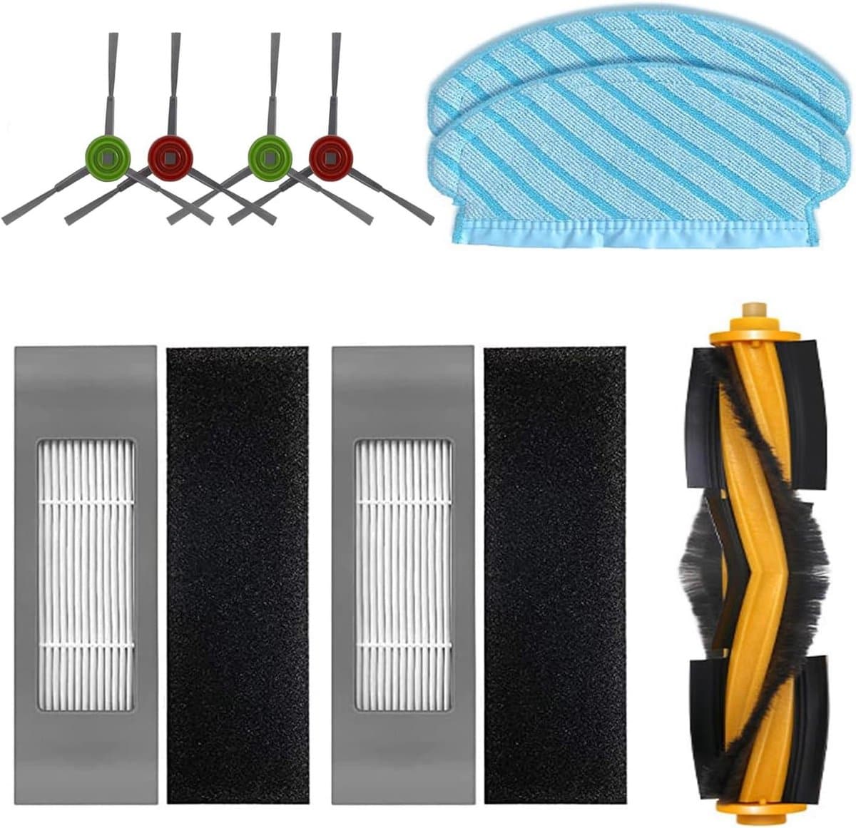 EGoods - Accessoireset voor robotstofzuiger Yeedi Vac 2 Pro, Vac Max, Vac Hybrid, Vac Station - reserveonderdelen voor Ecovacs N8, T5, DJ65, DX55. — afbeelding 1