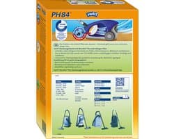 Swirl PH84 stofzuigerzakken - 4 stuks + 1 filter - Geschikt voor Philips OSLO - VISION - Classique TC 400 - 999 - HR6938 HR6939