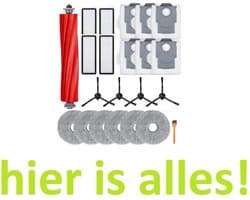 Grote accessoireset compatibel met Roborock Q Revo Pro / S / MaxV / Pro - Hoogwaardige vervanging