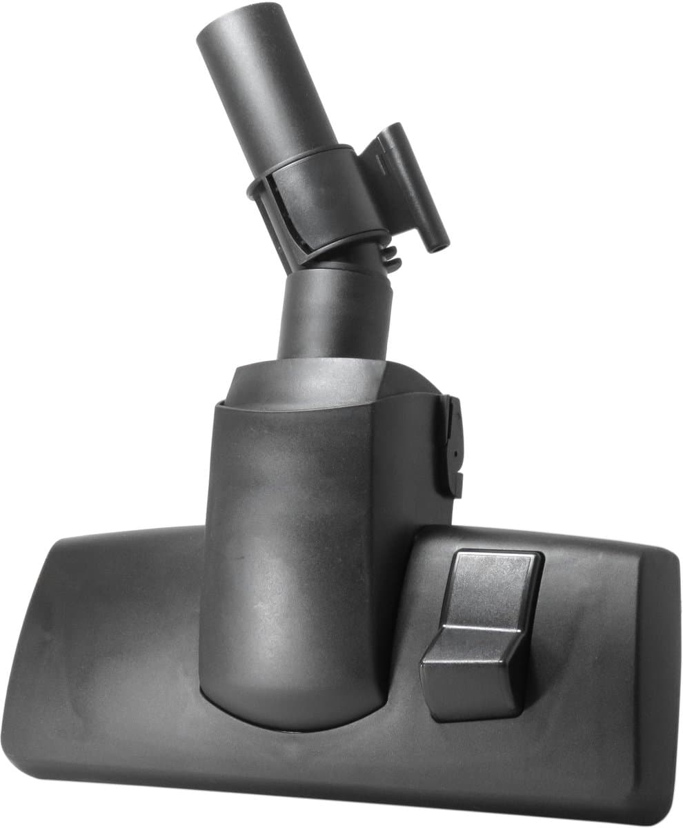 Dparts combi zuigmond met breed wiel geschikt voor Nilfisk - met parkeerhaak 32mm - GM80, Select, Power, Extreme, Action, Coupe, Thor, VP300, VP600, Family, Business - stofzuigermondstuk, stofzuigervoet, stofzuigerborstel, stofzuigermond, mondstuk — afbeelding 1