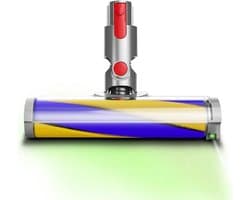 Traumheim® Elektrisch mopopzetstuk voor Dyson Steelstofzuiger - Steelstofzuiger mopkop -met Dyson V7, V8, V10, V11, V15 stofzuiger -elektrische borstel -met directe aandrijving -met laser LED -voor harde vloeren en kortpolig tapijt