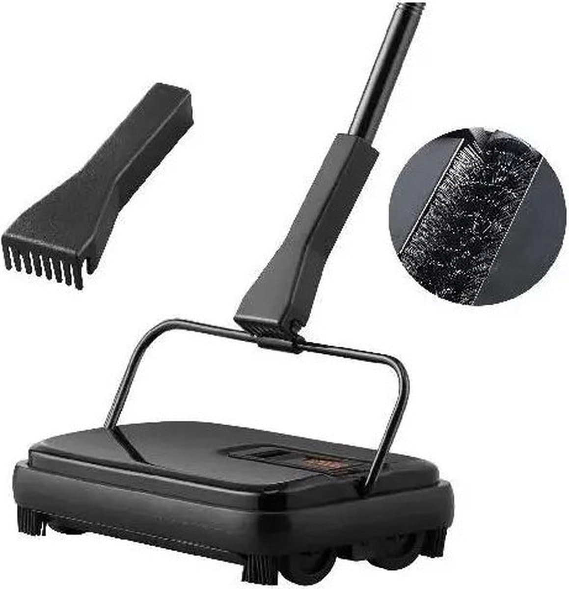 MensStore Tapijtreiniger - Vlekkenreiniger - Tapijtveger - 300ml Opvangbak - Draadloos - Stofzuiger - Huisdieren Haren - Zwart — afbeelding 1