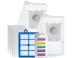 Sillar 12x Stofzuigerzakken - Microvezel - Filter HEPA + 3x Filters universele - Geurstaafjes - geschikt voor AEG / Electrolux / Philips
