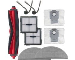 9-delige accessoirekit voor de Roborock Q10 S5/Q10 S5+ robotstofzuiger, inclusief 1 hoofdborstels, 2 dweilpads, 2 zijborstels, 2 HEPA-filters, 2 stofzakken