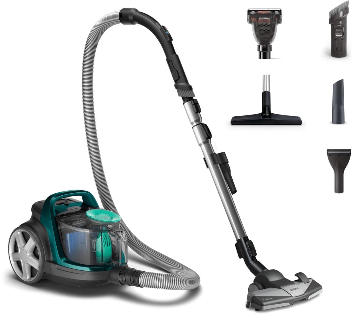 Philips PowerPro Active FC9555/09 - Stofzuiger zonder zak - 3 extra mondstukken - Groen — afbeelding 1
