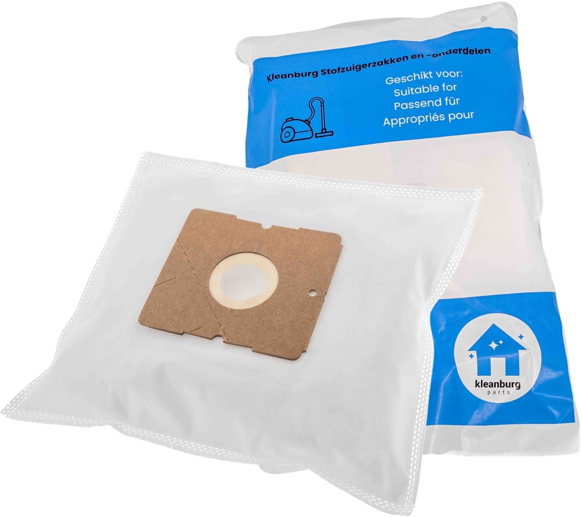 KLeanburg Stofzuigerzakken geschikt voor Bestron D0013S – Microvezel – 10 stuks incl. filter — afbeelding 1