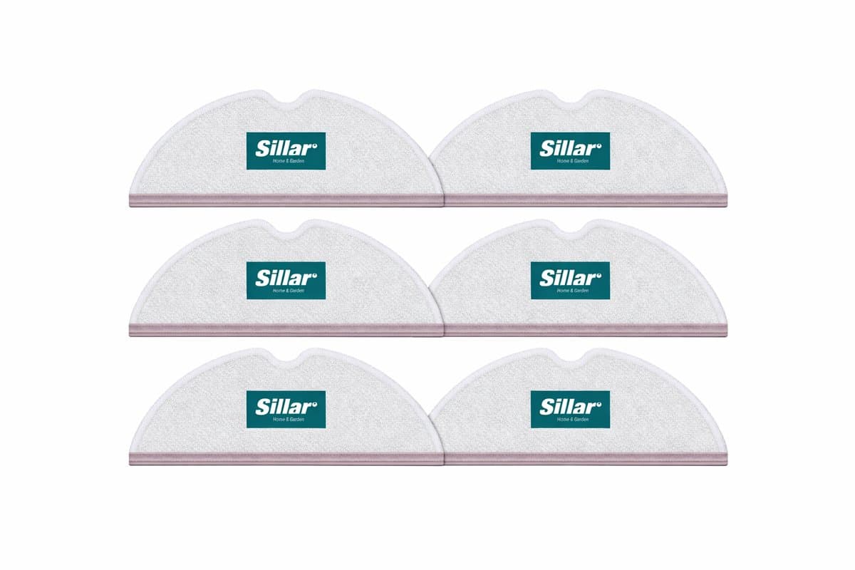 6x Sillar Dweildoeken van Microvezel voor Robotstofzuiger Xiaomi Roborock S5 / S6 / S50 – Vervanging Dweilpads — afbeelding 1