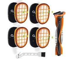 6 stucks-Philips Stofzuigerfilterset- HEPA + ABS Speedpro Max, reserveonderdelen voor FC6812/6814/6822/6823/6827/6908-stofzuigeraccessoires,4pcs-filterdoeken