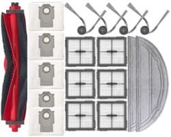 Accessoireset - 18-delige - Geschikt voor Roborock Q10 S5+ Robotstofzuiger - 1 Hoofdborstels, 2 Dweilpads, 4 Zijborstels, 6 HEPA-filters, 5 Stofzakken