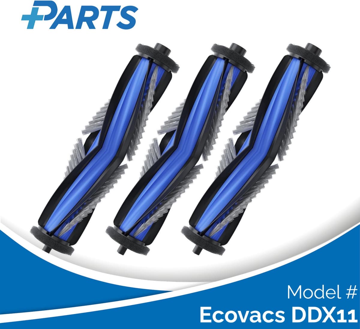 Ecovacs DDX11 Borstels (3 Stuks, Plus.Parts® alternatief voor DMB010027) — afbeelding 1