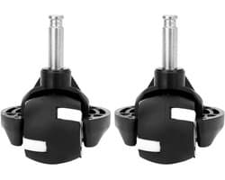 Dailygoods- Universeel vervangingswiel - Geschikt voor Deebot N79/N79S - Duurzaam ABS - Eenvoudig te monteren - 2 stuks - Lange levensduur - Wiel voor veegrobot