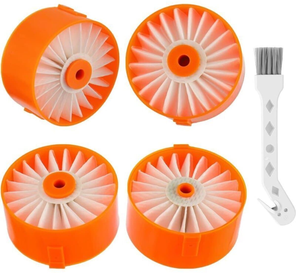 Set van 4 filterpatronen voor de Black & Decker BSV2020, BSV2020G en BSV2020P Powerseries snoerloze stofzuigers. — afbeelding 1