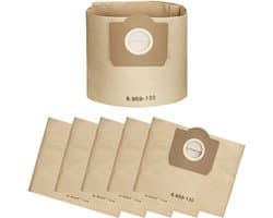 6 stuks stofzuigerzakken voor Karcher Unikstone en WD3 Karcher 6.959-130.0 papieren filterzakken 1629 MV3 A2201/2204/2504/2554/2251/2604 filterzakken- stofzuigerzakken- papieren zakken