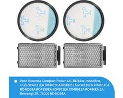 Replacements® filter set geschikt voor Rowenta Compact Power Cyclonic XXL stofzuiger (RO48XX modellen) - 4-delig