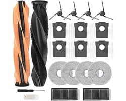 Accessoires Set Geschikt voor Dreame X50 Ultra / L50 Pro / L40s Pro Ultra - 18-Delige Onderhoudskit - Inclusief Hoofdborstel, Zijborstels, Filters, Stofzakken & Dweildoeken