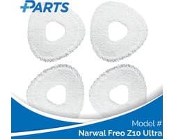 Narwal Freo Z10 Ultra Dweilpads (4 Stuks, Plus.Parts® alternatief voor CP-PJ-A00087-00-00)
