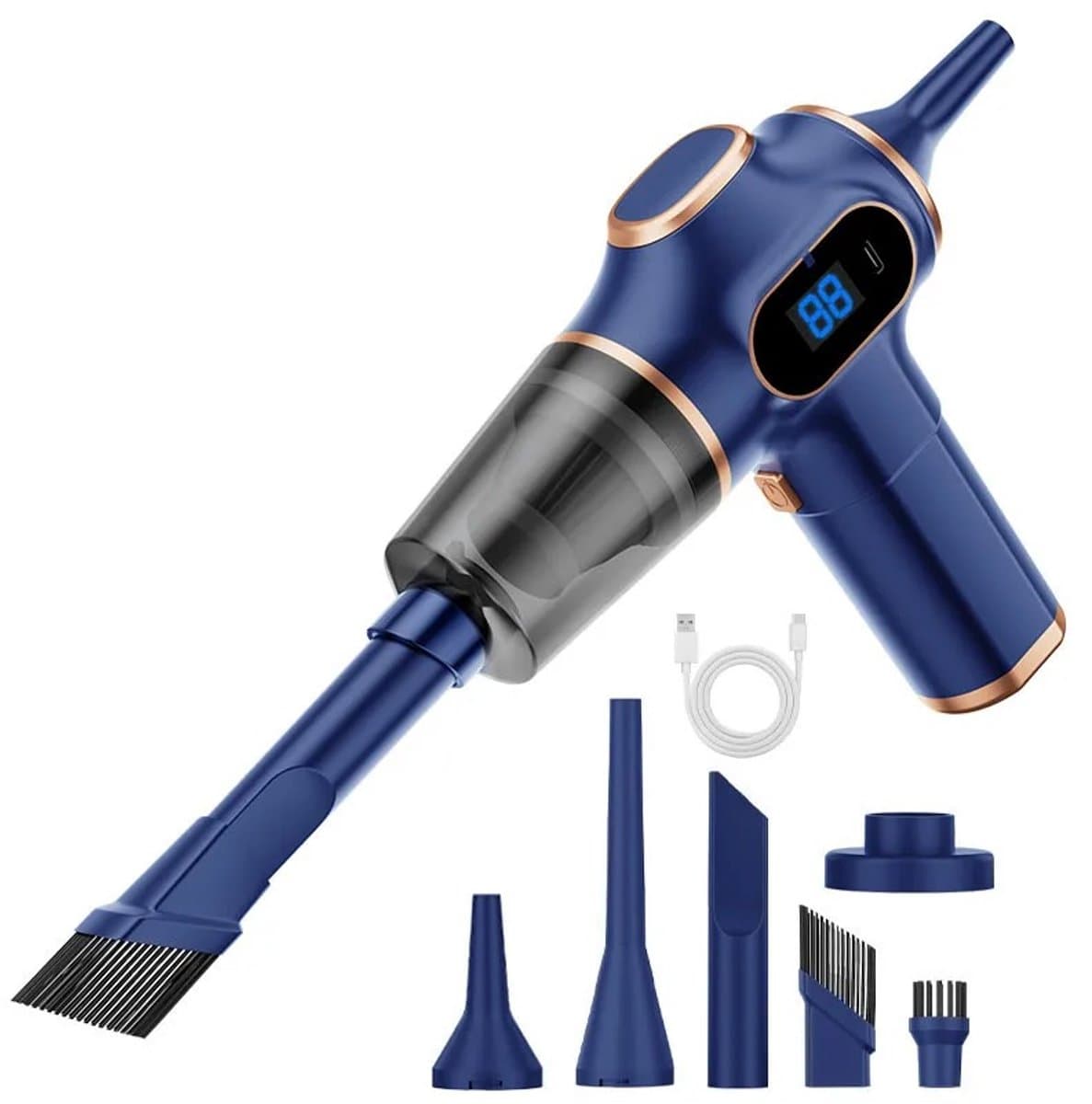 ACEP Draadloze autostofzuiger - Kruimeldief - Auto stofzuiger draadloos - Tapijtreiniger - Handstofzuiger auto - Auto accessoires - Handstofzuiger — afbeelding 1