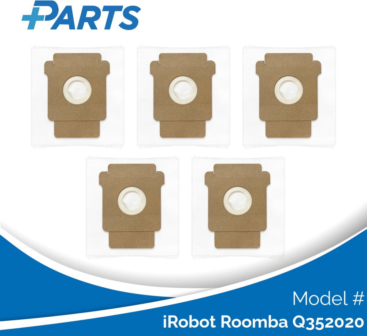 iRobot Roomba q352020 Stofzakken (5 Stuks, Plus.Parts® alternatief voor 4849916) — afbeelding 1