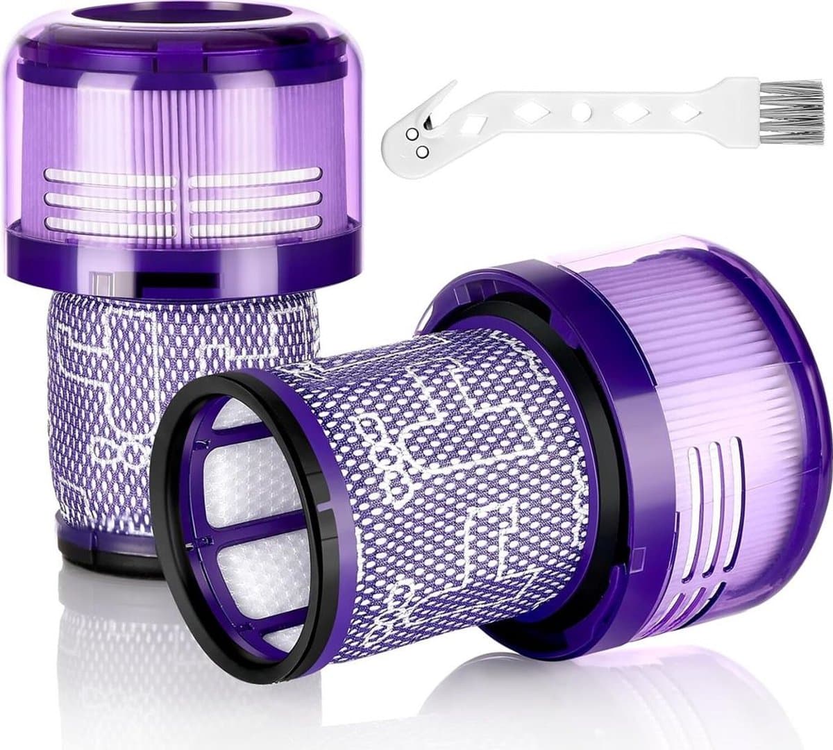 Vervangingsfilters voor de Dyson V12 stofzuiger, 2 stuks, wasbare HEPA-filters, geschikt voor de paarse filters van de Dyson V12 stofzuiger. — afbeelding 1
