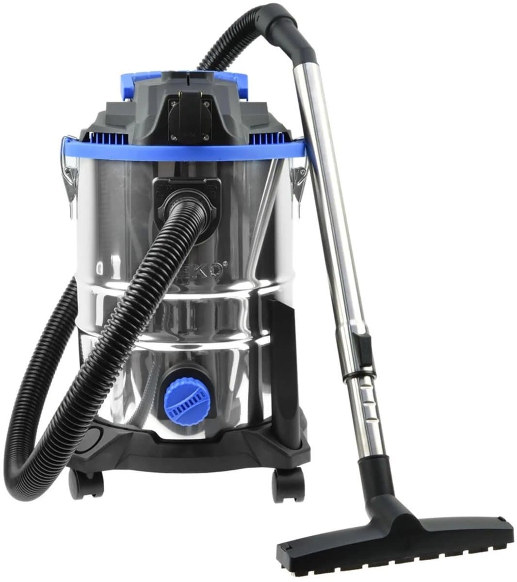 GEKO Industriële stofzuiger - nat en droog - 25L - 1500W - roestvrij staal — afbeelding 1