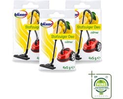 3 x Blixer - Beckmann - Stofzuiger Deodorant - Citrus - 4 Geurverspreiders - Grootverpakking - Vaatwasstrips - Stofzuiger Geur - Citrusgeur - Geurverspreider - Frisse Lucht - Huishoudelijke Geur