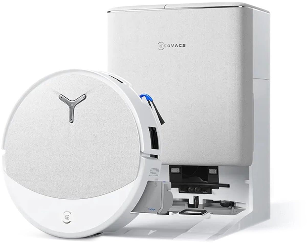 Ecovacs- Deebot T90 PRO Omni Wit EU - Robotstofzuiger - 30.000Pa - Charge PowerBoost - OZMO Roller 3.0 - ZeroTangle 4.0 - reiniging met warm water bij 75 °C - IA YIKO agent - automatisch legen — afbeelding 1