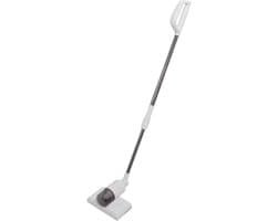 Raamstofzuiger - Elektrische reiniger - Ramen schoonmaken - Draadloos en uitschuifbaar - 91-132 cm - Wit