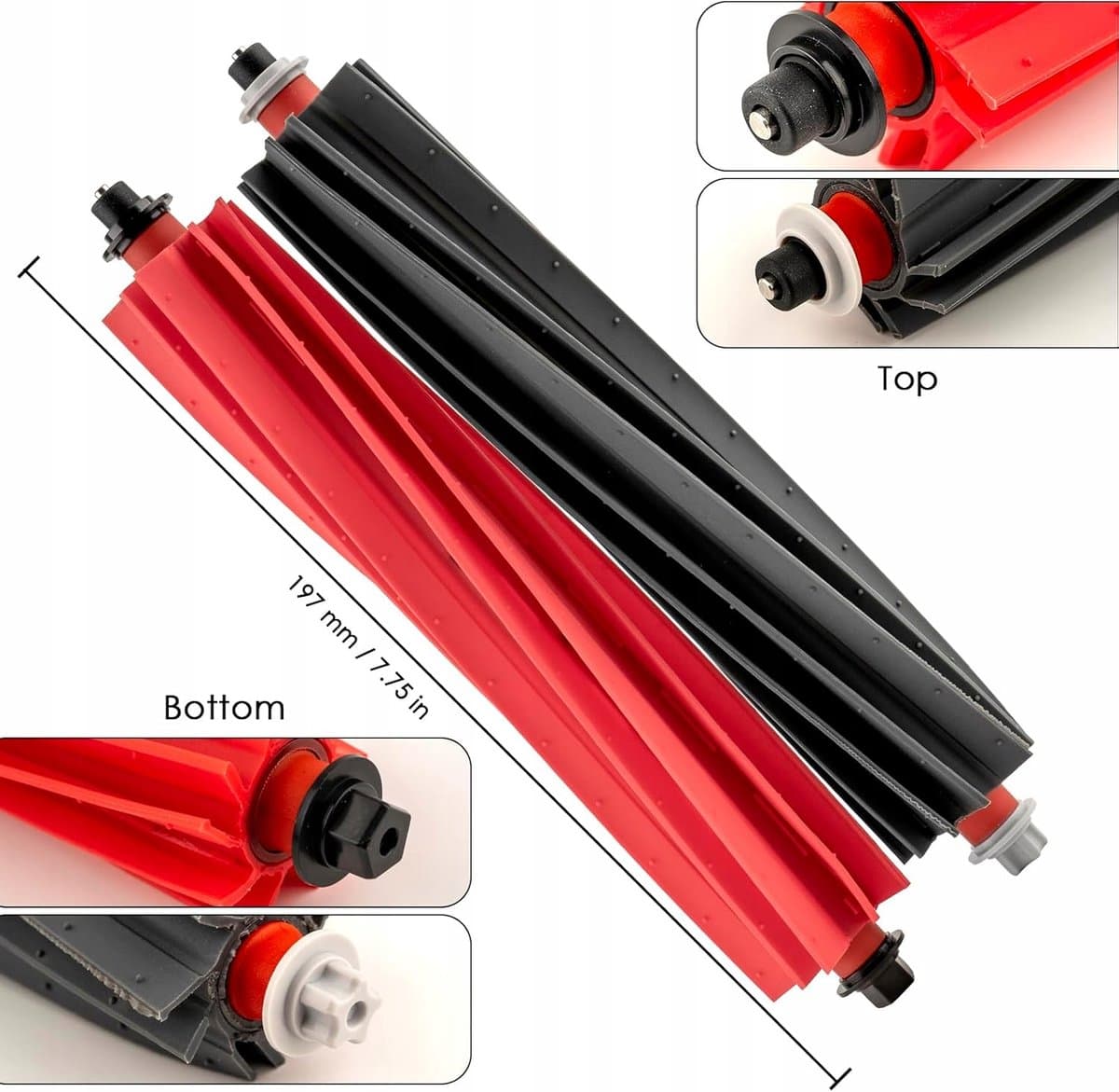 AreoSe - Rolborstelset voor RoboRock S8 MaxV Ultra S8 Max Ultra - 2 stuks — afbeelding 1
