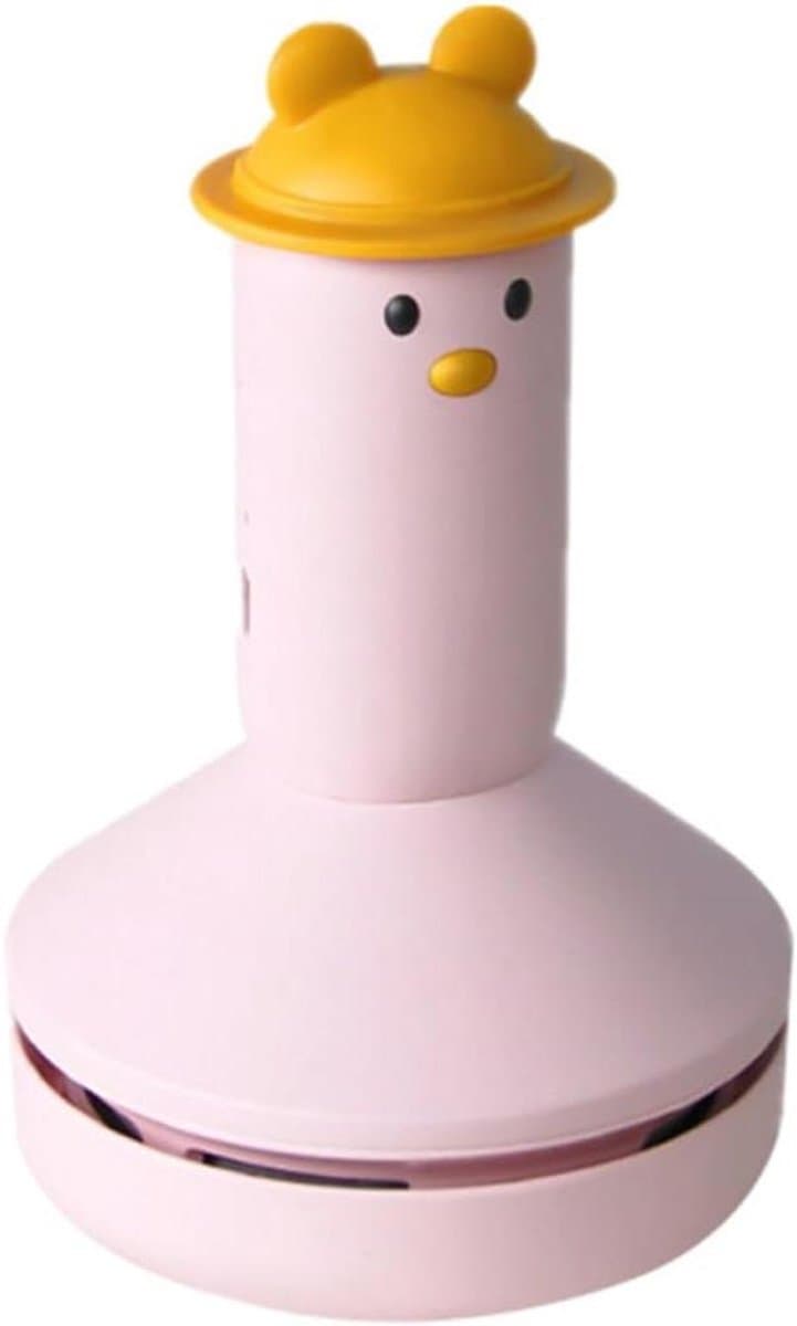 Mini Tafelstofzuiger - Bureaustofzuiger Kruimeldief - Bureau Reinigen - Elektrische Rotatie - 13.4 x 8.6 cm - Roze — afbeelding 1