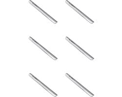 Tafelkruimelaar Set - Kruimelveger - Tafel Snel Schoon - Met Kledingclip - 6 Stuks - Zilver