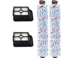 Set van 4 Vervangende Multi-Surface Borstelrolfilters voor Bissell CrossWave Stofzuigers, Geschikt voor Nat en Droog Gebruik