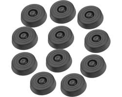 Stofzuiger Wielen Set - Reserveonderdelen - Vloeronderhoud - Botsingsreductie - 12 Stuks - Zwart