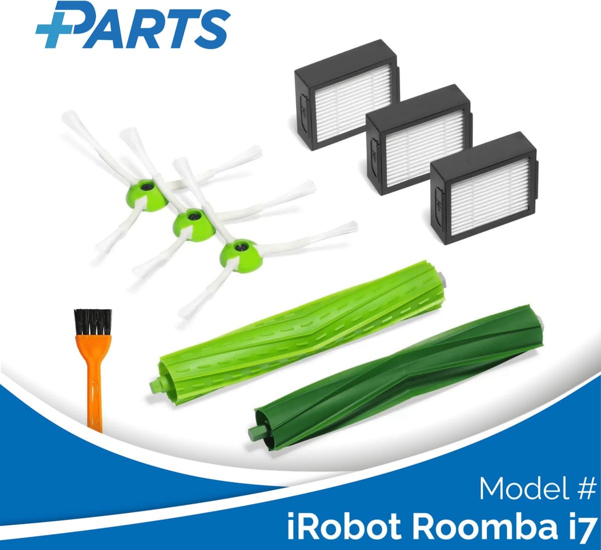 iRobot Roomba i7 Onderhoudsset (Plus.Parts® alternatief voor 4624878 / 4639168) — afbeelding 1