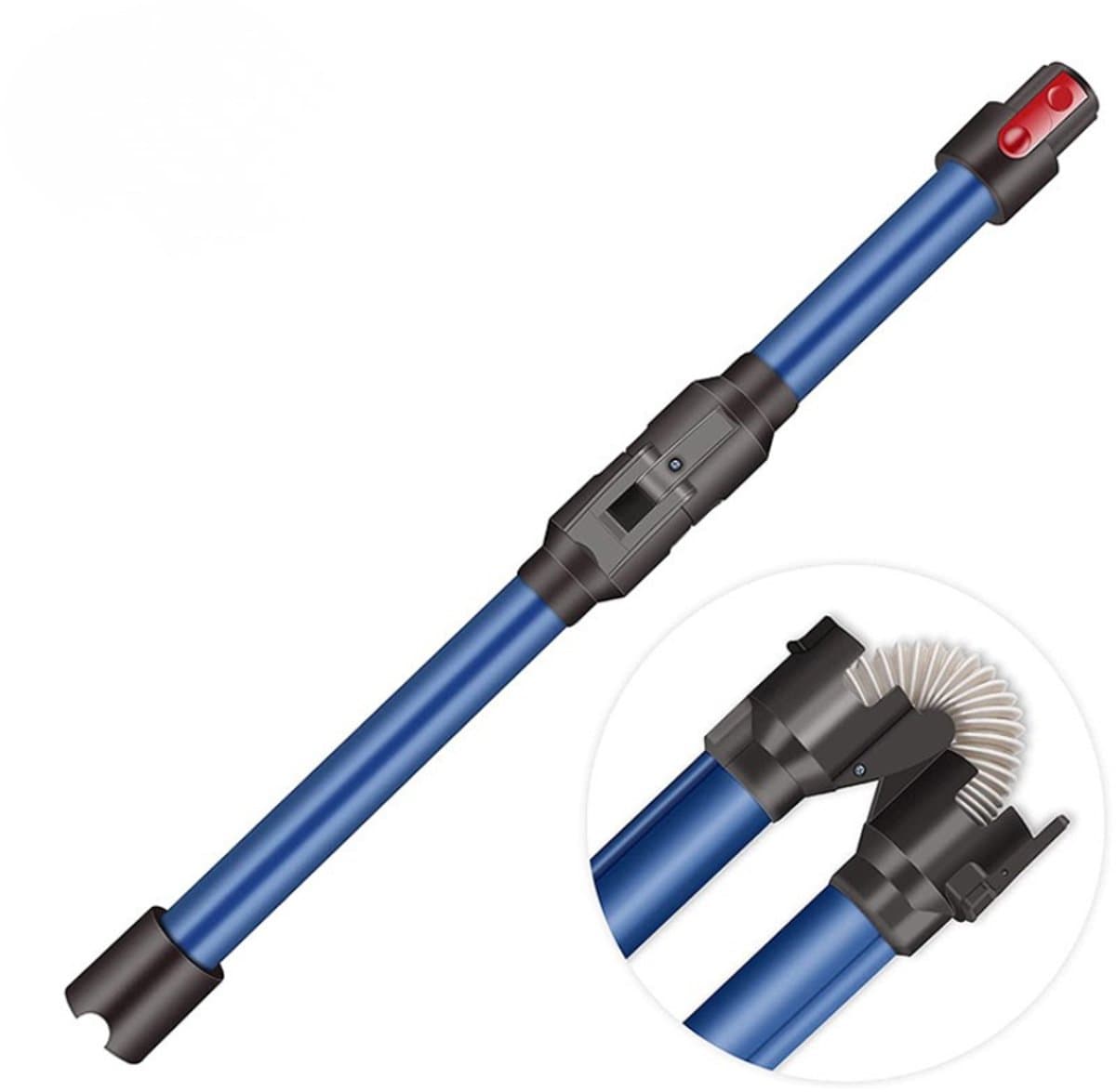 ZENC® Flexibele Stang Geschikt Voor Dyson V11, V10, V8, V7 Series - Zuigbuis - Stofzuigerstang - Stofzuigerbuis - Stofzuiger - Stofzuigeronderdelen - Stofzuigeraccessoires - Blauw — afbeelding 1