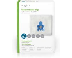 Nedis Stofzuigerzak - 12 Stuks - Synthetisch - Meest verkocht voor: Miele - Wit