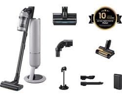 Draadloze steelstofzuiger - SAMSUNG BESPOKE AI Jet lite pet VS80F28ELP - 770 W - 280 AW - 60 min - 0,5 L - 86 dB - Grijs