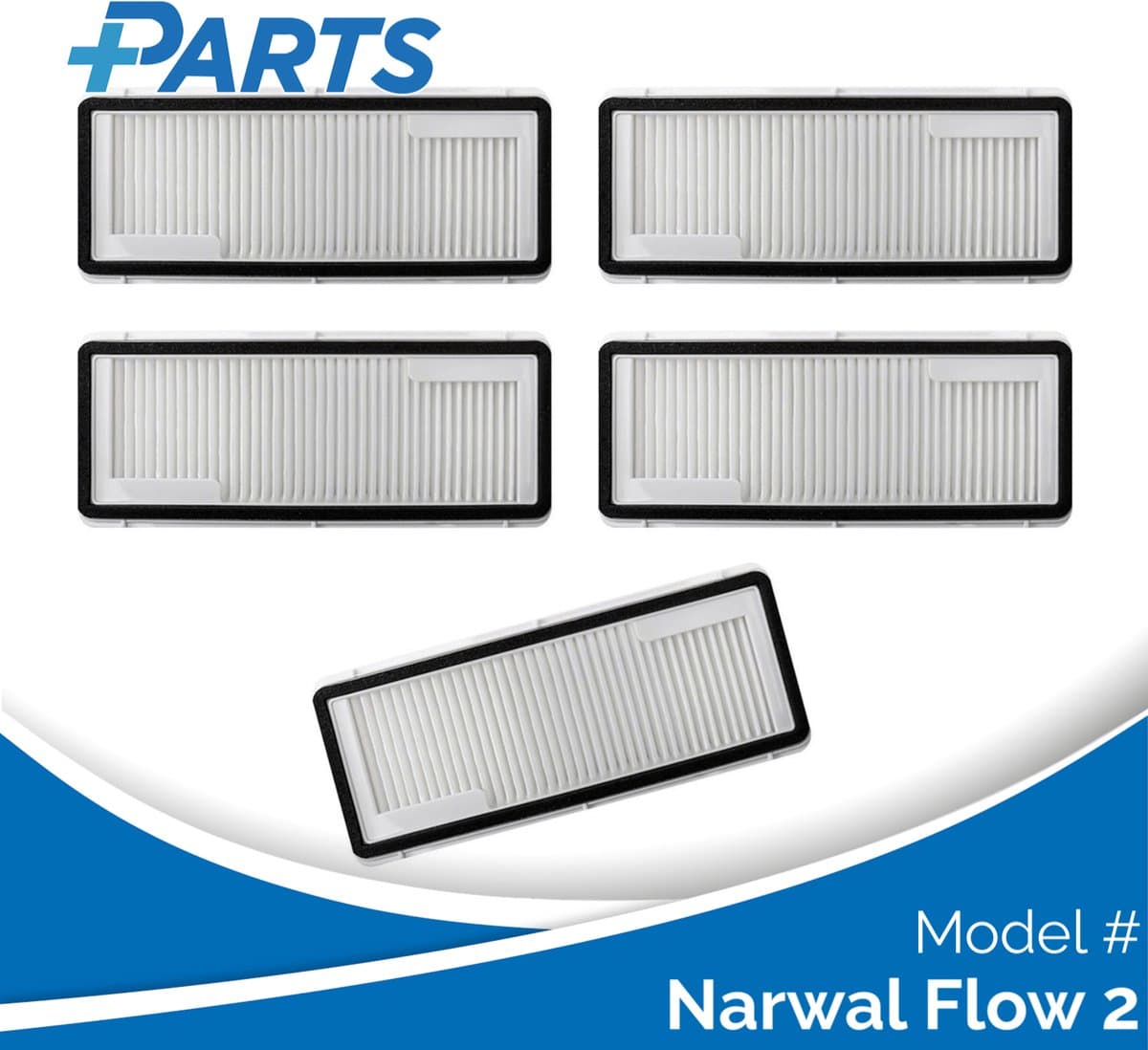 Narwal Flow 2 Filters (5 Stuks, Plus.Parts® alternatief voor CP-PJ-A00088-00-00) — afbeelding 1
