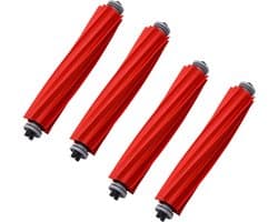 Rubberen Hoofdborstel - Hoofdborstel geschikt voor Roborock S7 , T7S , T7Splus - Vervangende Rubberen Borstel - Main Brush - Rood