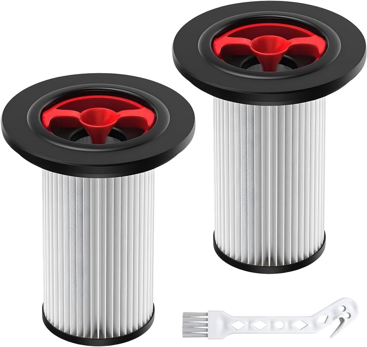 2 Stuks stofzuigerfilter - geschikt voor Bosch Unlimited Gen2 Series 8 (vervangt Bosch 12036642, 12023349) – HEPA-filter inclusief reinigingsborstel - tegen nare geurtjes en fijnstof — afbeelding 1