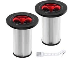 2 Stuks stofzuigerfilter - geschikt voor Bosch Unlimited Gen2 Series 8 (vervangt Bosch 12036642, 12023349) – HEPA-filter inclusief reinigingsborstel - tegen nare geurtjes en fijnstof