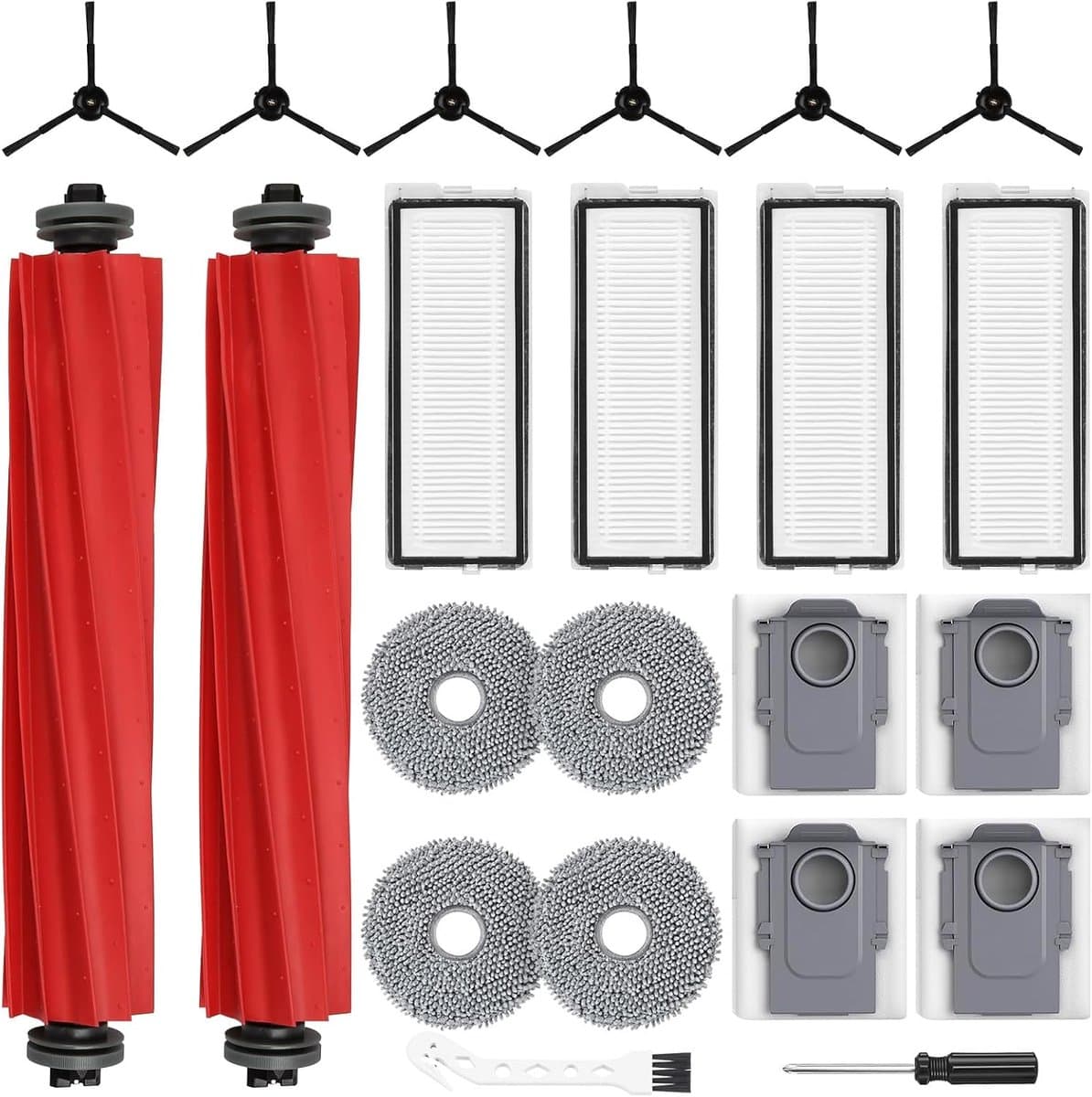 22-delige accessoireset geschikt voor Roborock Qrevo Pro/S/MaxV robotstofzuiger — afbeelding 1