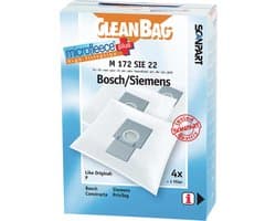 CleanBag stofzuigerzakken 4 stuks - Geschikt voor Bosch Ergomaxx Siemens Dynapower - Type P - Inclusief 1 filter - BBZ41FP - VZ41AFP - Alternatief