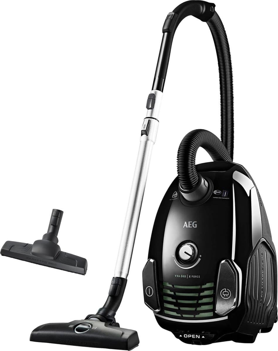 AEG VX6-2-OKOX | Stofzuiger | Stofzuiger met zak | Zwart — afbeelding 1