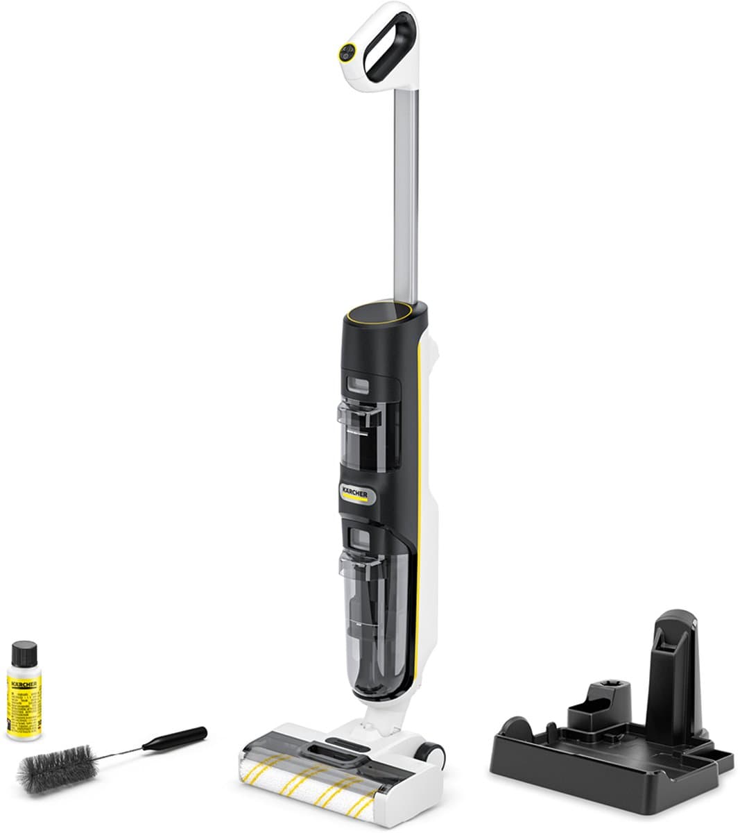 Kärcher FCV 4 vloerreiniger met zuigfunctie - 3-in-1 Xtra!Clean - Looptijd accu: 45 min - Oppervlakteprestatie 200 m² - Schoonwatertank 750 ml - Vuilwatertank 450 ml — afbeelding 1