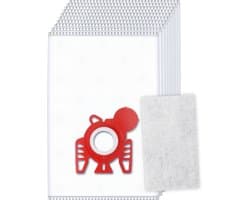 10x Dparts stofzuigerzakken geschikt voor Miele FJM - met motorfilter - HyClean 3D Efficiency - Complete C1 - Compact C1 C2 - S6000 - S4000 - S700 - S500 - S300i - S290 - S241 - MI30