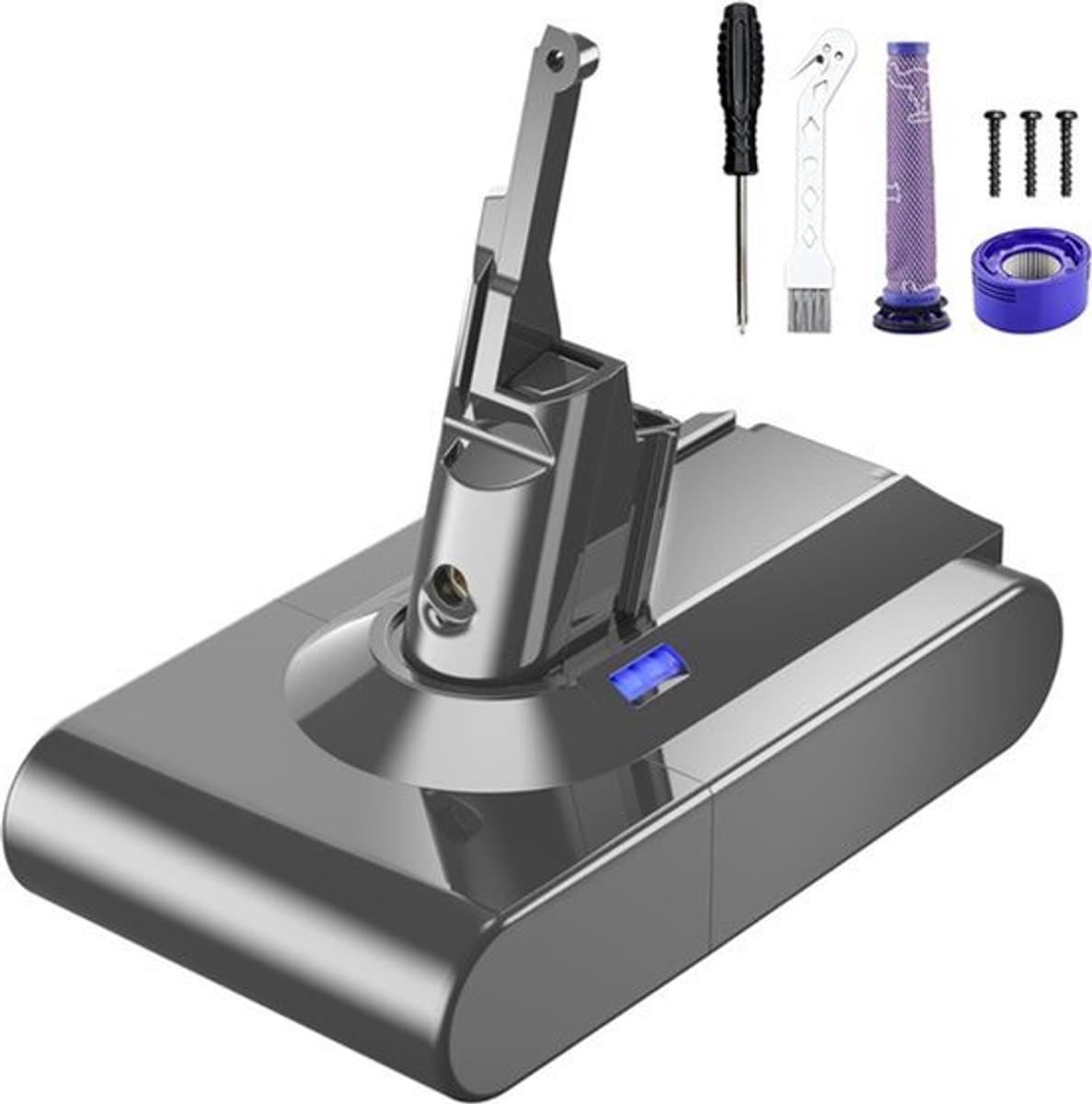 V8 Serie Li-ion 3000mAh/21.6V EXPER Hoge Kwaliteit Accu geschikt voor Dyson — afbeelding 1