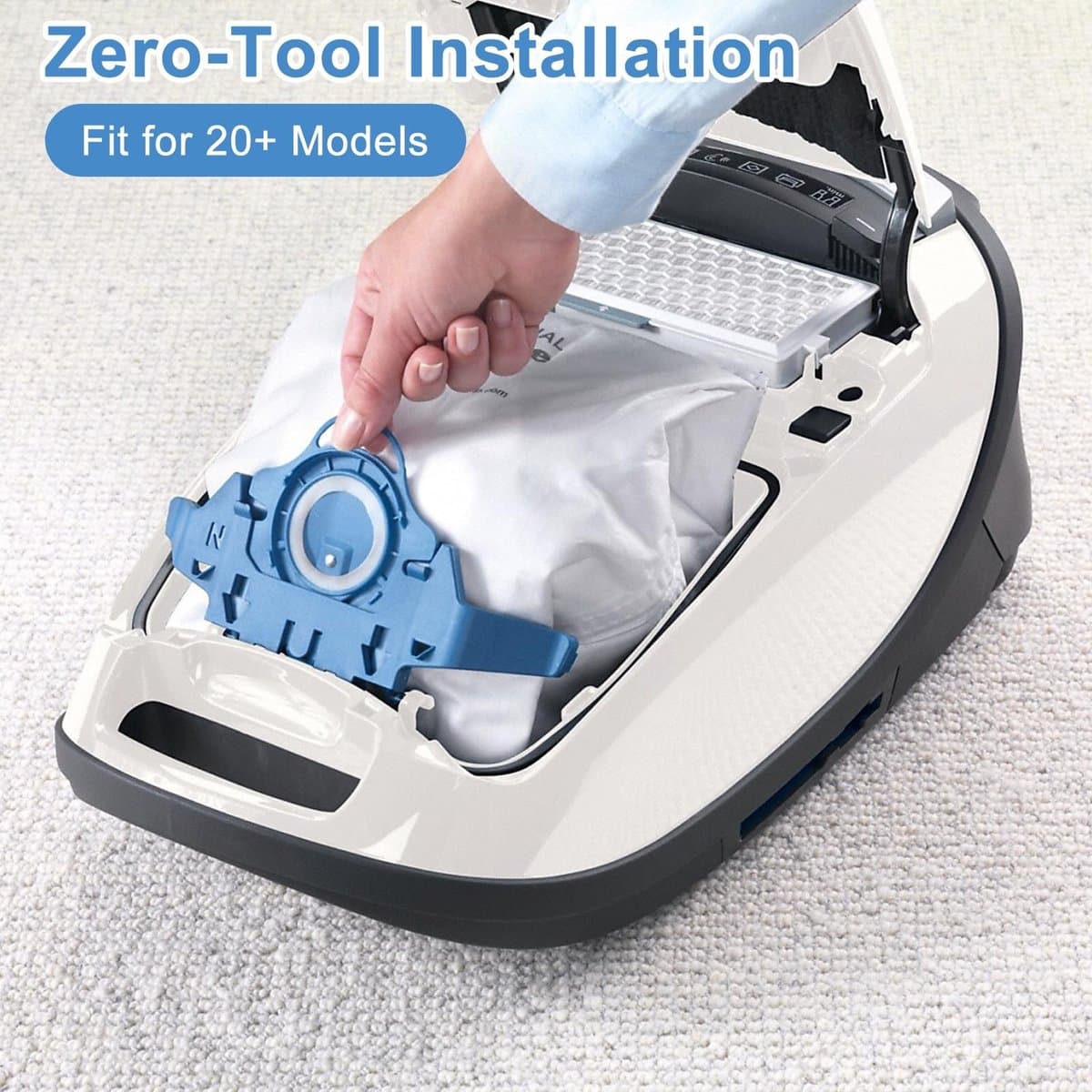 Dailygoody - Filterzakhouder - Stofzuigerzak Houder - Hoogwaardige kwaliteit - Compact formaat - Vervanging voor Miele C3 - Ideaal voor Miele S8340 en... — afbeelding 1