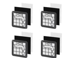 4 sets filters - Voor Philips 2000 Series XB2022 XB2023 XB2042 XB2062 XB2122 XB2123 XB2125 XB2142 - Vervangende stofzuigerfilterset voor wasbare - herbruikbare filters met eenvoudige installatie